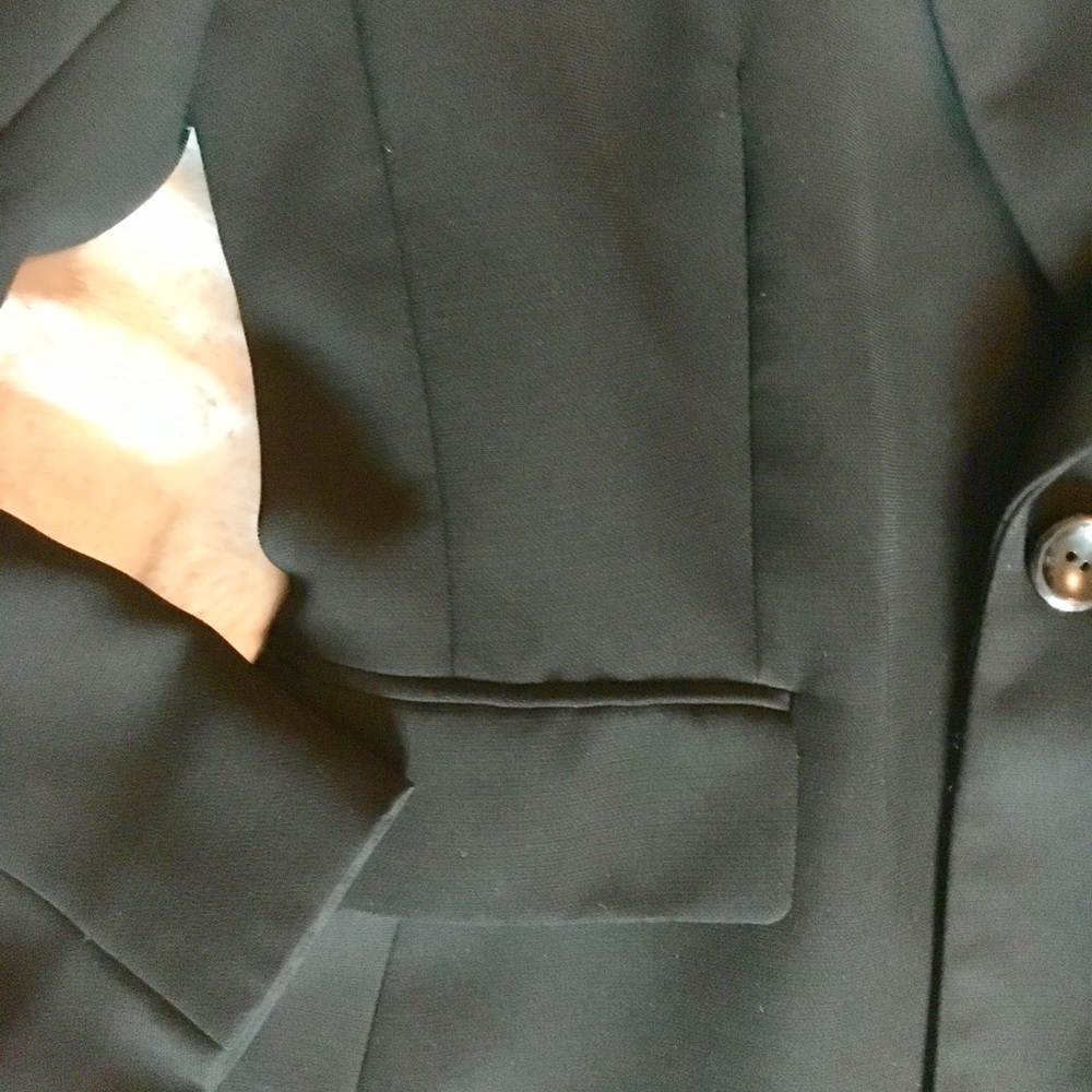 NWOT Tahari Jet Black Suit Jacket - Picture 5 of 6